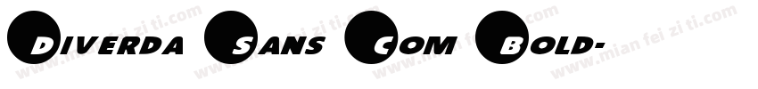 Diverda Sans Com Bold字体转换